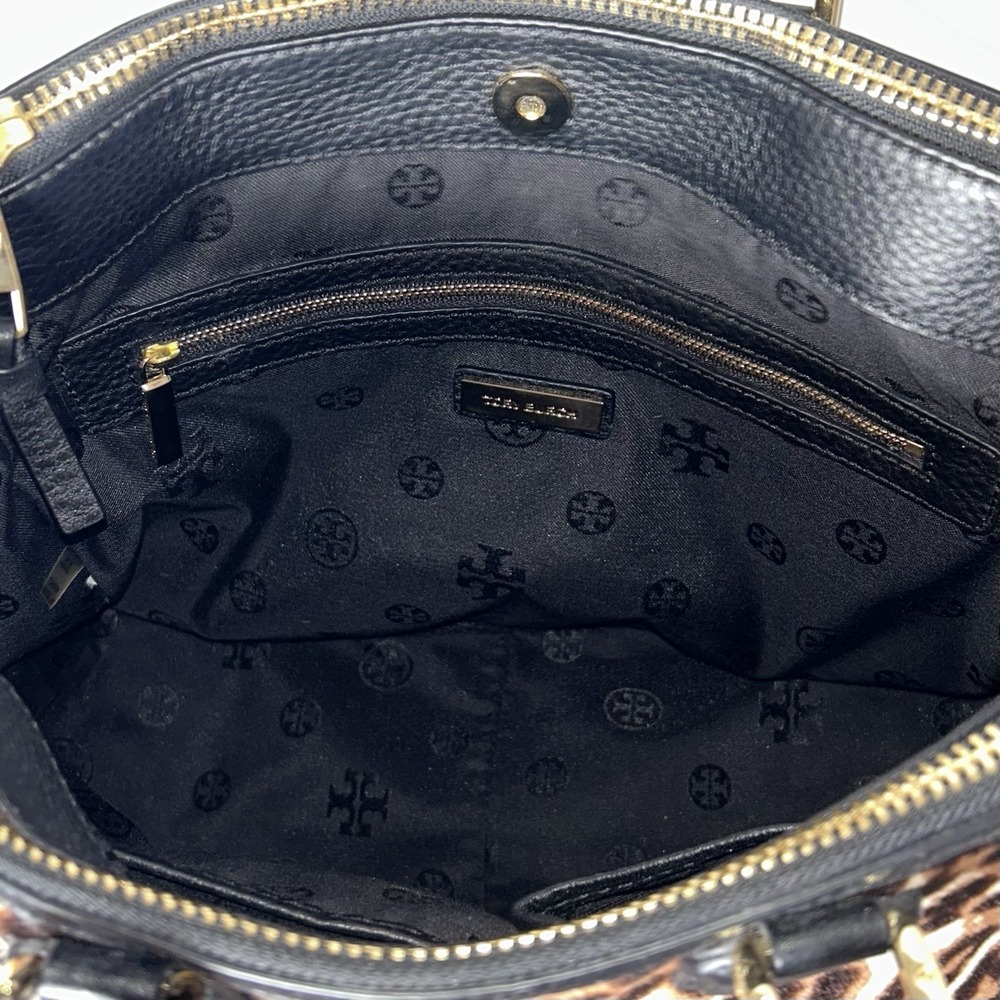 Tory Burch Calf Hair Gold Hardware Leopard‎ Print Tote Bag - Picture 3 of 5